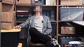 Busty Security Milf Encounters Shoplifting Guy's Big Cock