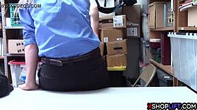 Busty Security Milf Encounters Shoplifting Guy's Big Cock
