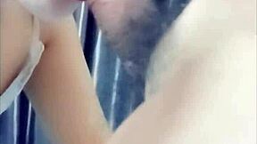 Feeling the best blowjob with cum in mouth