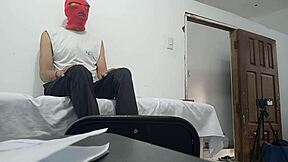 feminine doctor masturbates in front of patient while giving medical care, so hot!