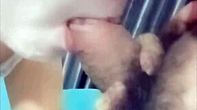 Feeling the best blowjob with cum in mouth