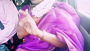 Car sex dirty talks indian beautiful saree housewife and car driver hot romance sex telugu dirty talks