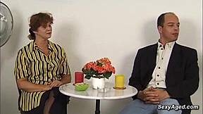 German Mature with Hairy Pussy Fucked by Big Dick