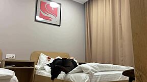 Turkish stepmom masturbating in pantyhose for her stepson, so sexy!