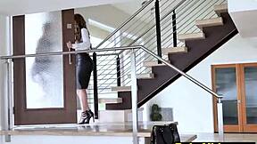 lesbian milf dominates teen student