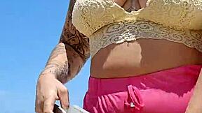 I Go To The Beach Almost Naked To Make Him Hard!