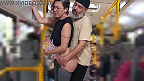 student gets blackmailed in public on the bus