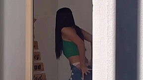 I Spy on My Delicious Roomie Changing, Going to the Bathroom, and Taking a Shower