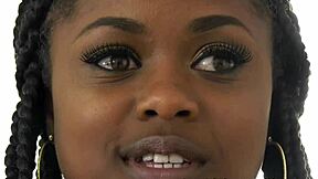 Ebony Stepteen Facialized in Hardcore Reality Scene