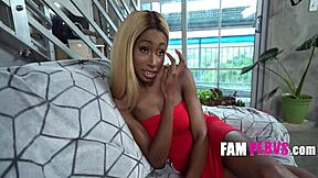 ebony step sis wanted my ride but i wanted her to ride me first - pov