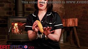 British nurse teaches condom use and cock wanking