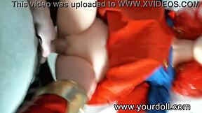 Fuck my redhead superman cosplay doll with big tits