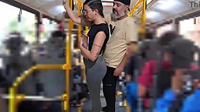 student gets blackmailed in public on the bus