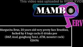 Morganita Brux Fucked by Four Huge Cocks in Gangbang?