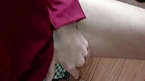 My Classmate And I Masturbate Riskily Under The Table In Class