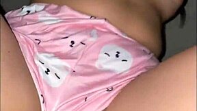 Homemade scene with heartbroken sister-in-law in pajamas