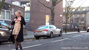 Blonde Amateur Amber West Flashes Upskirt In Public