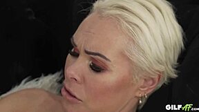 Wow, blonde socialite granny Francesca Kitten in hardcore sex! She gets blowjob and cumshot - Gilfaf.