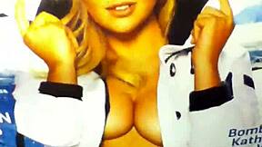 The small dick cums on Kate Upton in this intriguing scene.