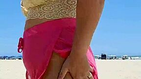 I Go To The Beach Almost Naked To Make Him Hard!