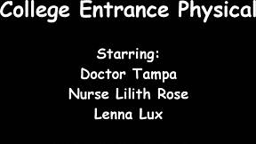 Lenna lux gets gyno exam caught on spy cam from doctor