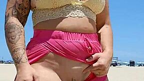 I Go To The Beach Almost Naked To Make Him Hard!