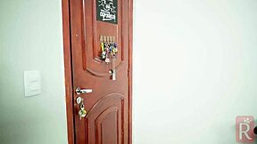 I arrived sweaty from the square workout with my plug, and my boyfriend caught me