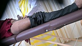 Lucky Guy Got Handjob From Doctor