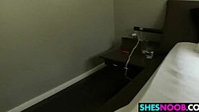 blonde darcie belle shows off her nice booty in first time fucking