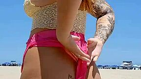 I Go To The Beach Almost Naked To Make Him Hard!