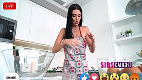 Nude Baking & Barebacking With Step Family