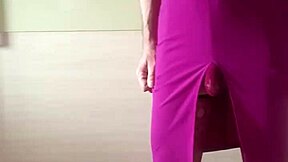 misr4 shows off burgundy lingerie in close up