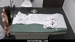 Teen patient complies to undergo intimate physical examination - doctor bangs