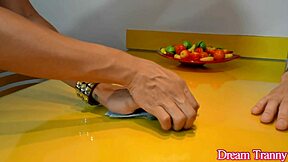 big ass tranny drika lima gets pumped full of cum