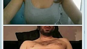 Cute girl helps stranger jerk off at webcamshub com!