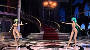 Hatsune Miku and Gumi in Cendrillon Project Diva Nude Mod