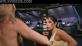 Uncaged female fighters sweat in and out of the ring