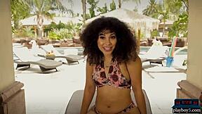 Playboy babes in hot bikinis washing a mercedes amg gt