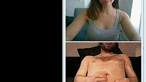 Cute girl helps stranger jerk off at webcamshub com!