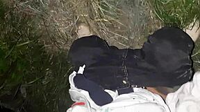 i pissed and masturbated first, then my girlfriend joined in the street for lesbian fun