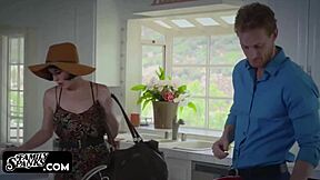 Slender girl banged by strict stepfather