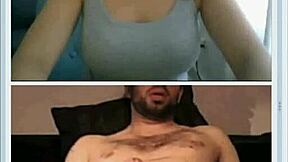 Cute girl helps stranger jerk off at webcamshub com!