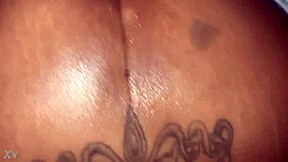 Chocolate Wet Pussy Bent Over in Doggystyle Fucking!