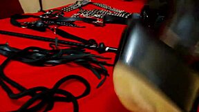 Dominant ts shemale in leather boots