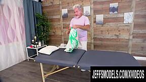 fat blonde babe curvy mary came for more than massage