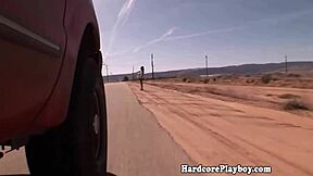 Hey, check out this outdoor babe fucking cock in the sun, it's so hot and wild!