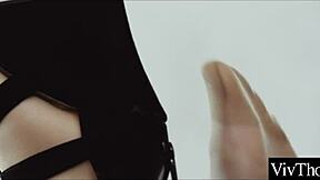 Lesbian Lovers Dressed In Sexy Lingerie Lick Each Others Shaved Pussies