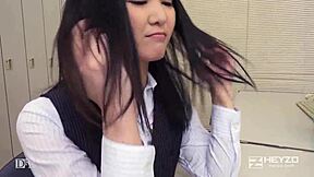 stress relief with new employee sucking hard