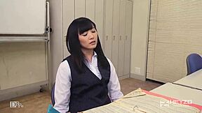 stress relief with new employee sucking hard