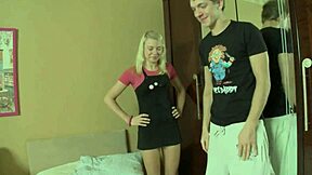 Beautiful Brunette Russian Girl Fucked At Bed